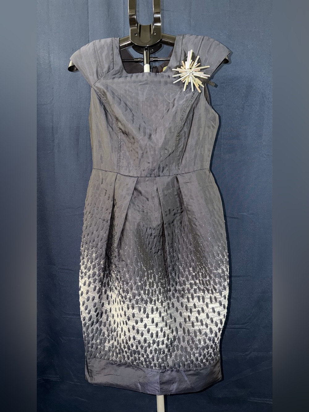 Eva Franco Metallic Ombre Party Dress size 8
